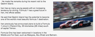 Illustration for article titled There Is No Way In Fiery Hell Iran Is Getting An F1 Race Anytime Soon
